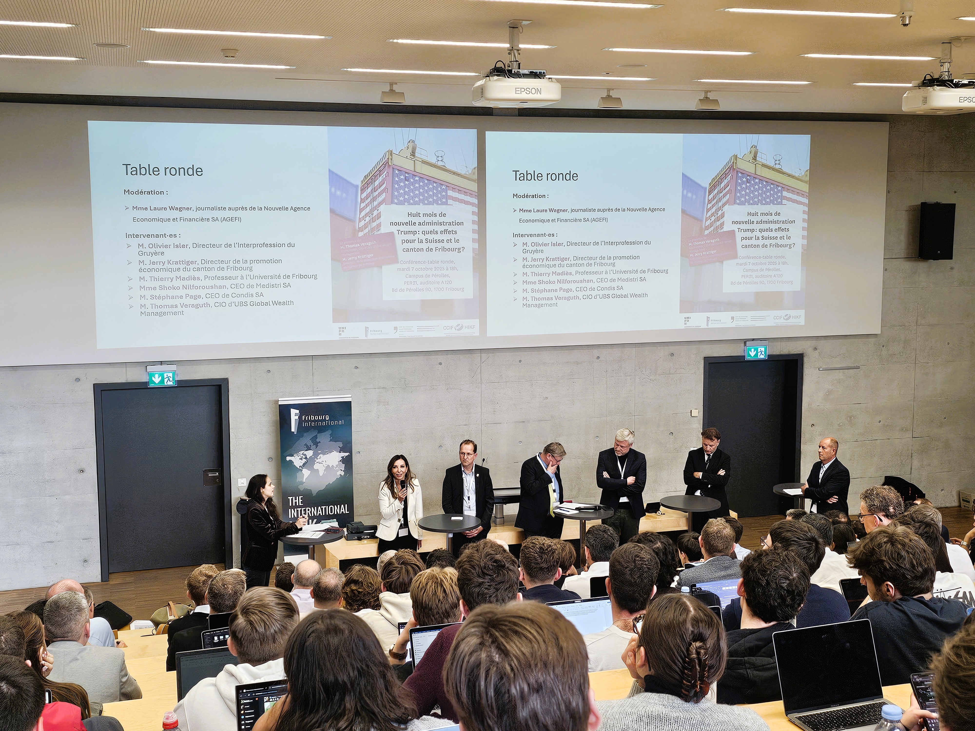 Evénement FI-UniFR - Huit mois de nouvelle administration Trump : quels effets pour la Suisse et le canton de Fribourg ?